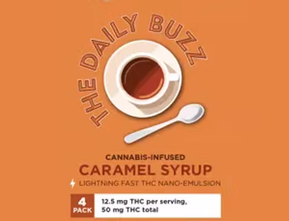 The Daily Buzz CARAMEL SYRUP Culinary Canna Company