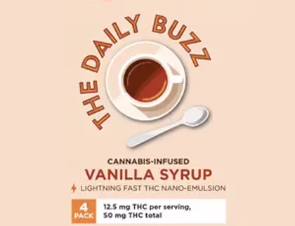The Daily Buzz VANILLA SYRUP 4PK Culinary Canna Company