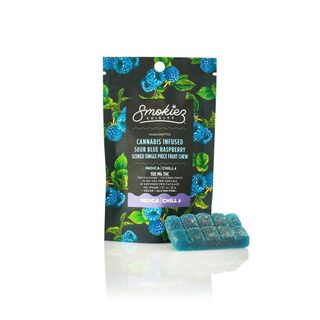 Sour Blue Raspberry Smokiez Edibles