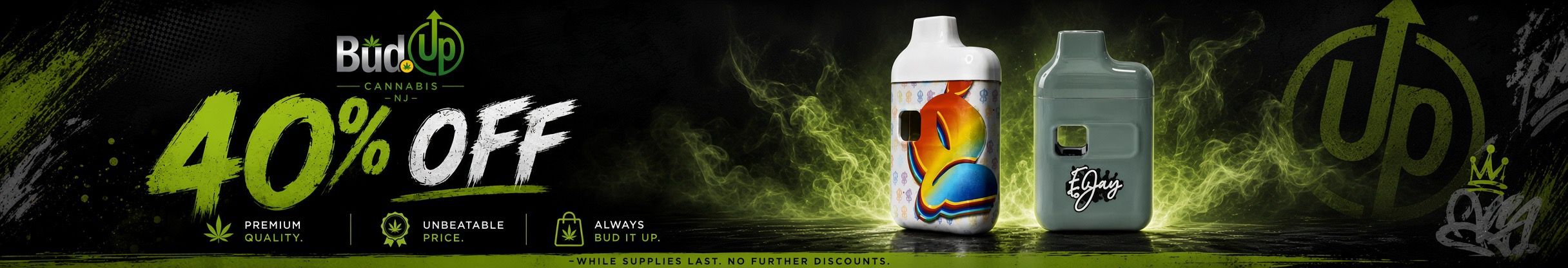 Cannabis Promo, Cannabis Sales, Cannabis Discounts, Cannabis on Sale, 40% OFF GOODIES & BACKPACK BOYZ