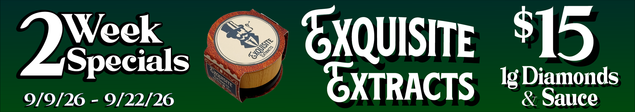 Cannabis Promo, Cannabis Sales, Cannabis Discounts, Cannabis on Sale, Exquisite Extracts Live Diamonds & Sauce 1G — $15