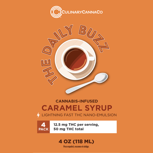 Daily Buzz Caramel Syrup Culinary CannaCo