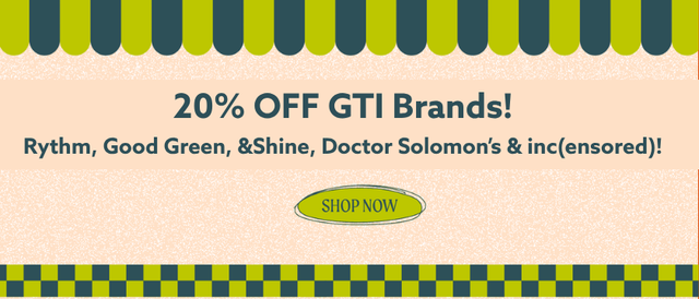 Cannabis Promo, Cannabis Sales, Cannabis Discounts, Cannabis on Sale, 20% OFF GTI Brands! *NOT Stackable