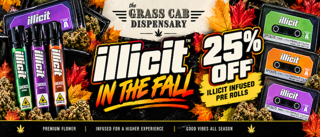 Cannabis Promo, Cannabis Sales, Cannabis Discounts, Cannabis on Sale, Illicit in the Fall