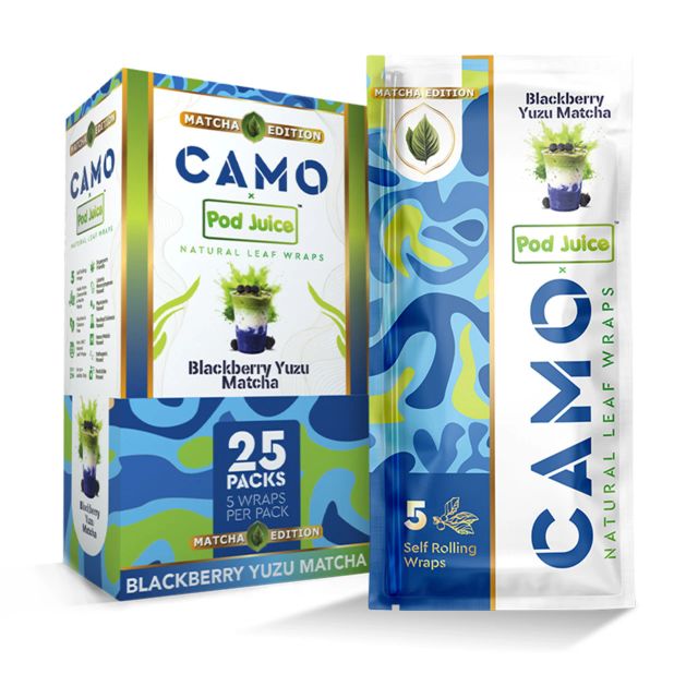 Camo x Pod Juice -Blackberry Yuzu Matcha (5ct) Herbal Camo