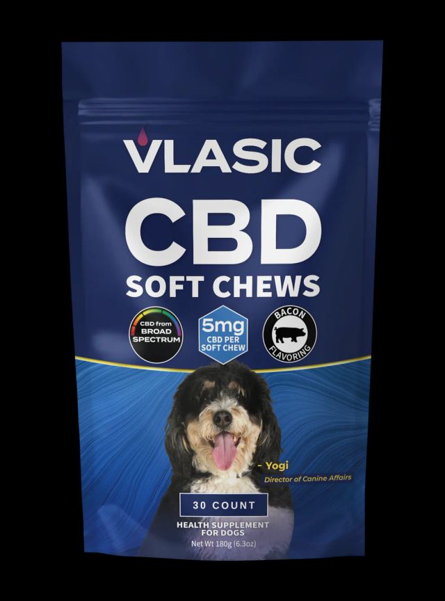 Relaxing Bacon Dog Chew Vlasic