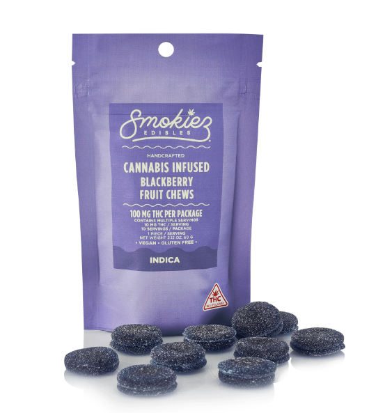 Smokiez Sweet Blackberry Fruit Chews 10mg | 10pk