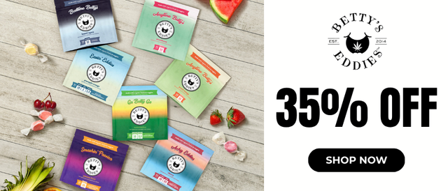Cannabis Promo, Cannabis Sales, Cannabis Discounts, Cannabis on Sale, Betty's Eddies: 35% Off