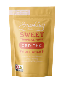 Smokiez Sweet Tropical Fruit 1:1 THC:CBD Fruit Chews 10mg | 10pk