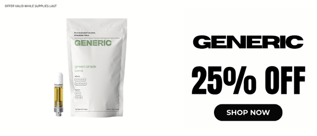 Cannabis Promo, Cannabis Sales, Cannabis Discounts, Cannabis on Sale, Generic: 25% Off