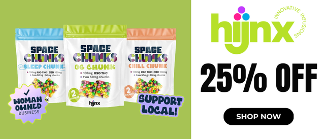 Cannabis Promo, Cannabis Sales, Cannabis Discounts, Cannabis on Sale, HiJinx: 25% Off
