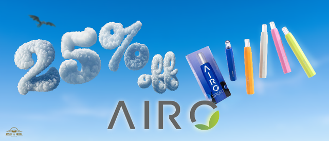 Cannabis Promo, Cannabis Sales, Cannabis Discounts, Cannabis on Sale, AIRO 25% Off