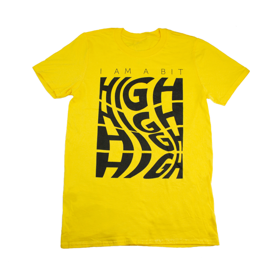 A Bit High Tee Shirt | Yellow Size L