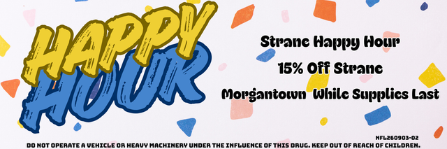 Cannabis Promo, Cannabis Sales, Cannabis Discounts, Cannabis on Sale, Strane Happy Hour