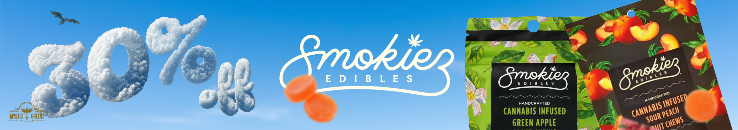 Cannabis Promo, Cannabis Sales, Cannabis Discounts, Cannabis on Sale, Smokiez 30% Off