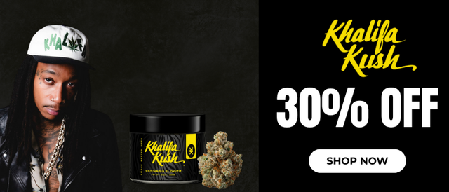 Cannabis Promo, Cannabis Sales, Cannabis Discounts, Cannabis on Sale, Khalifa Kush: 30% Off