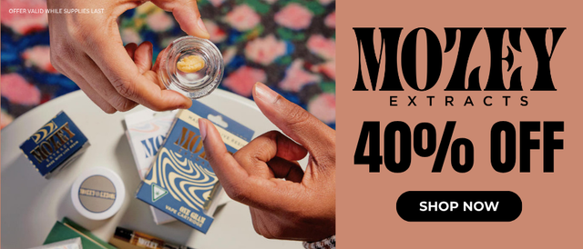 Cannabis Promo, Cannabis Sales, Cannabis Discounts, Cannabis on Sale, Mozey: 40% Off