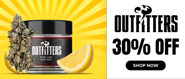Cannabis Promo, Cannabis Sales, Cannabis Discounts, Cannabis on Sale, Outfitters: 30% Off