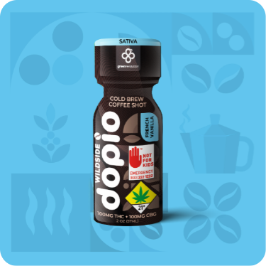 Dopio Cold Brew Vanilla 1:1 THC:CBG Green Revolution