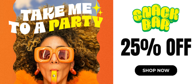 Cannabis Promo, Cannabis Sales, Cannabis Discounts, Cannabis on Sale, Snack Bar: 25% Off