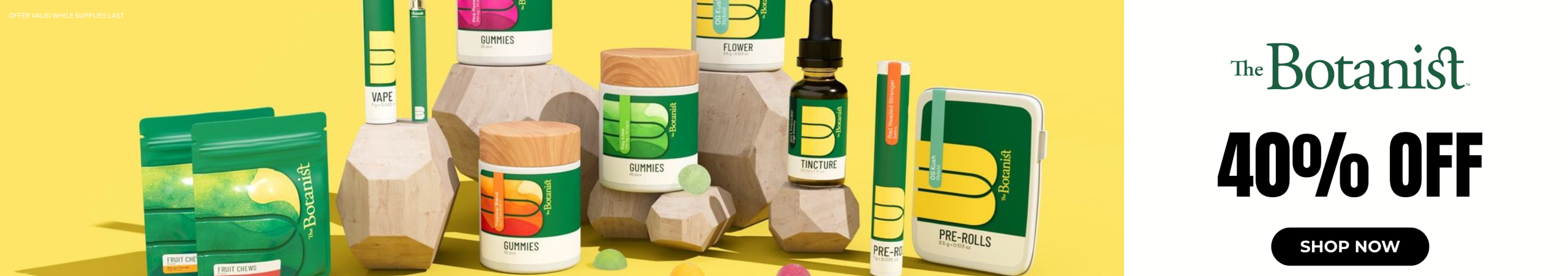 Cannabis Promo, Cannabis Sales, Cannabis Discounts, Cannabis on Sale, The Botanist: 40% Off