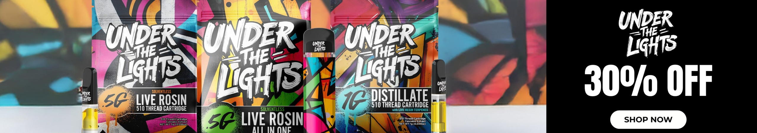 Cannabis Promo, Cannabis Sales, Cannabis Discounts, Cannabis on Sale, Under The Lights: 30% Off
