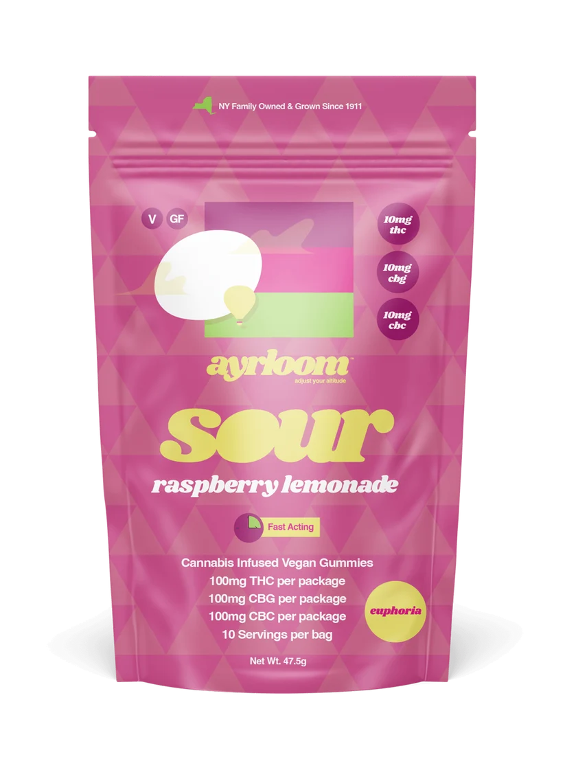Sour Raspberry Lemonade 1:1:1 THC:CBG:CBC Ayrloom