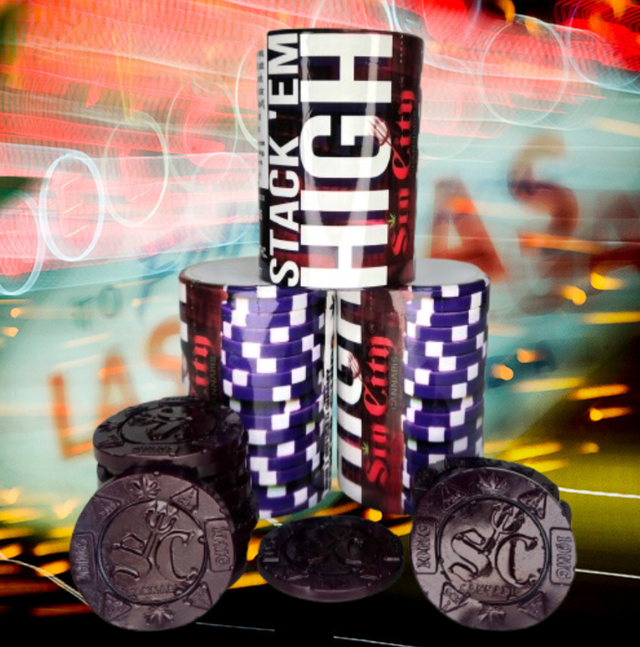 Grape Poker Chip Gummy Sin City