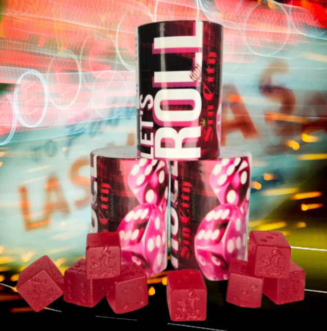 Watermelon Craps Dice Gummy Sin City