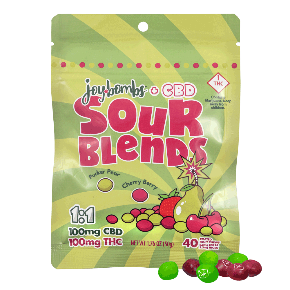 Joybomb Gummies CBD | Sour Blends 1:1 100mg Rec