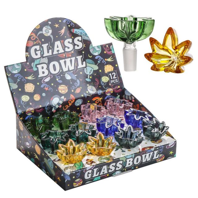 Assorted Color Leaf Shape Bowl 14M Generic Glass