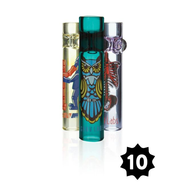 3" 16mm Whimsical Taster Chillum Hand GRAV