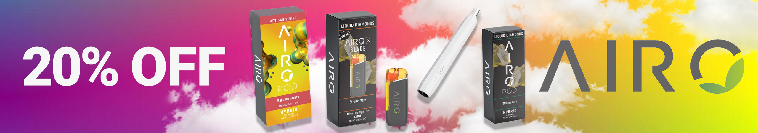 Cannabis Promo, Cannabis Sales, Cannabis Discounts, Cannabis on Sale, AIRO Everyday Low Price