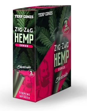 Terpene Infused Hemp Cones, Shortcake  Zig-Zag