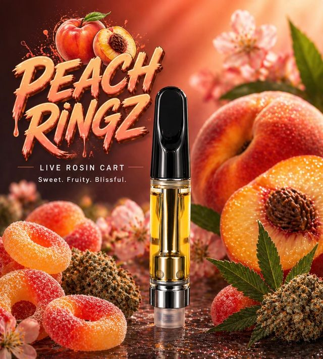 Peach Ringz Live Rosin Distillate Blend Gonzo Family Farms Peach Ringz Live Rosin Distillate Blend Gonzo Family Farms