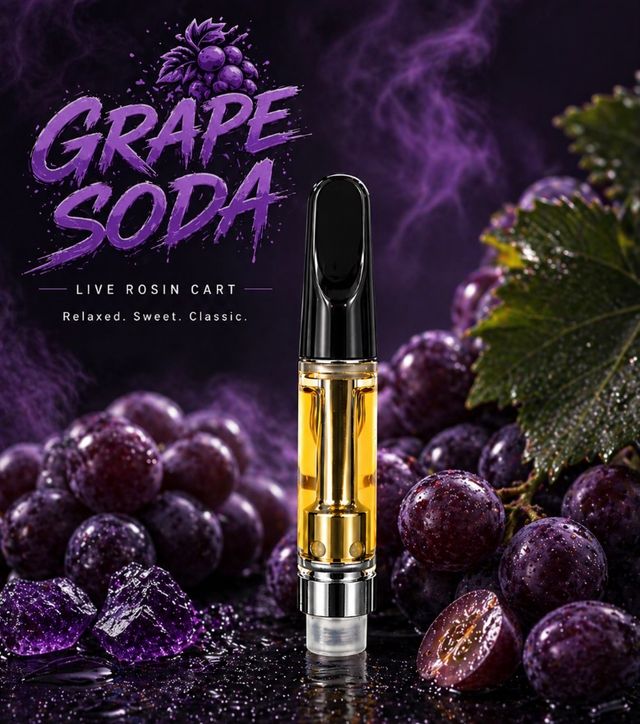 Grape Soda Live Rosin Distillate Blend Gonzo Family Farms