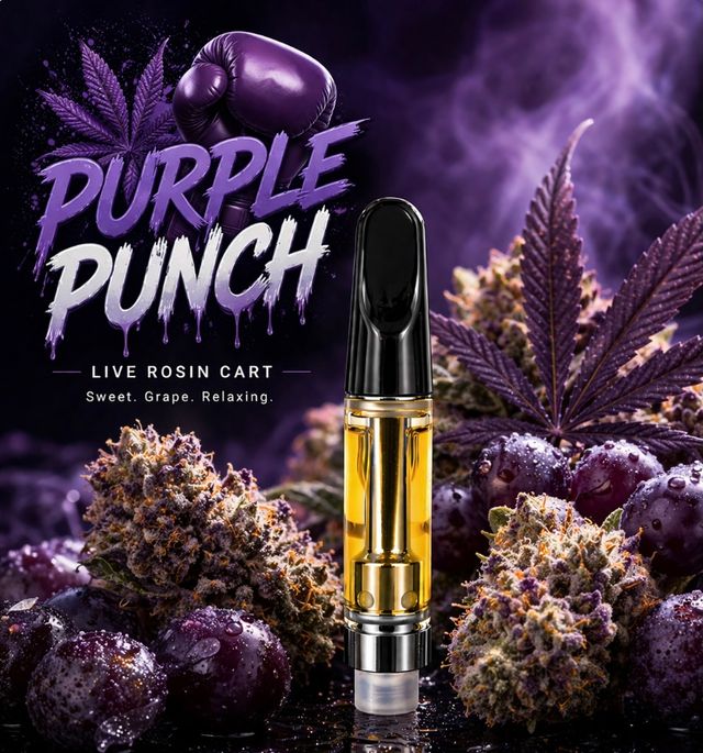 Purple Punch Live Rosin Distillate Blend Gonzo Family Farms