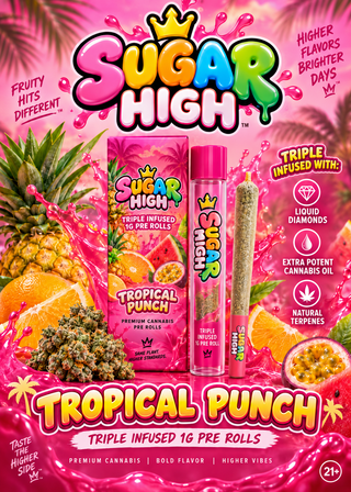 Tropical Punch Triple infused Sugar High