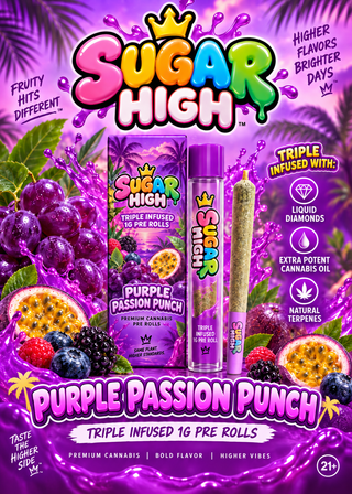 Purple Passion Punch Triple Infused Sugar High