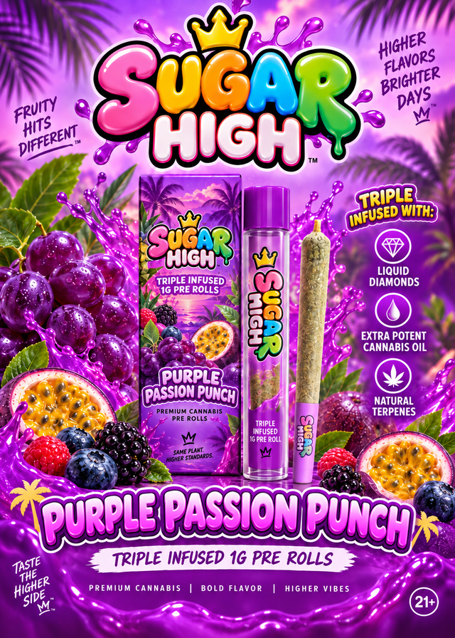 Purple Passion Punch Triple Infused Sugar High