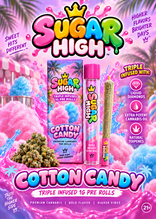 Cotton Candy Triple Infused Sugar High