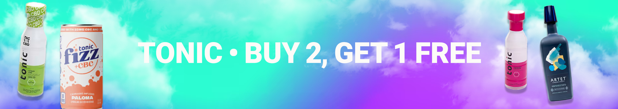 Cannabis Promo, Cannabis Sales, Cannabis Discounts, Cannabis on Sale, Tonic Buy 2 Get 1