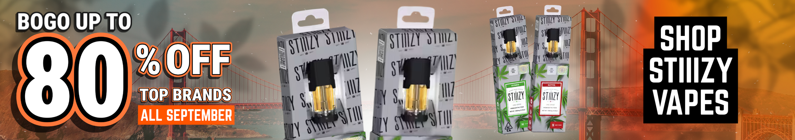 Cannabis Promo, Cannabis Sales, Cannabis Discounts, Cannabis on Sale, SF STIIIZY Vapes