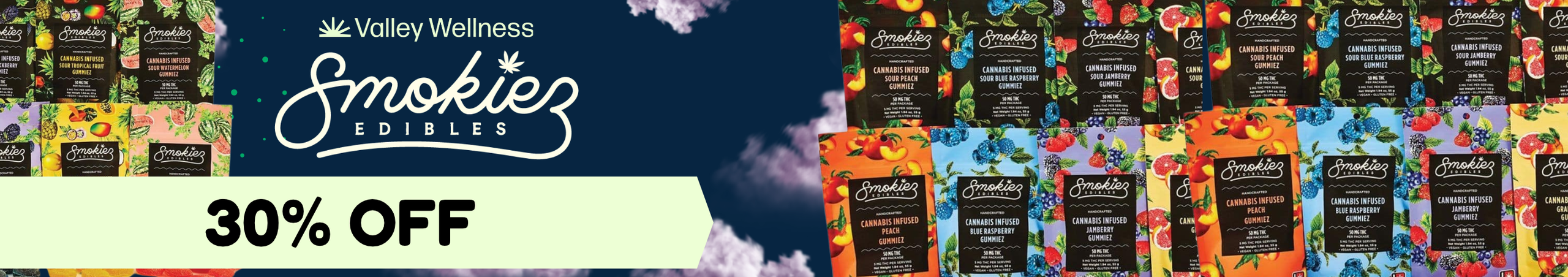 Cannabis Promo, Cannabis Sales, Cannabis Discounts, Cannabis on Sale, 30% Off Smokiez!
