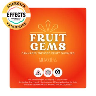 Fruit Gems - Tangerine - Energize Green Gold Group