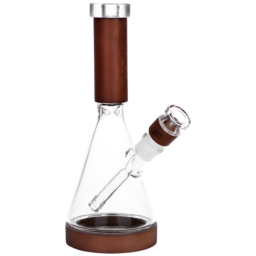 Wood on Glass Beaker