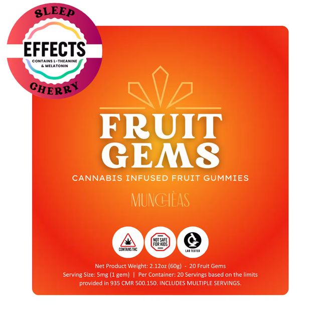 Fruit Gems - Cherry - Sleep Green Gold Group