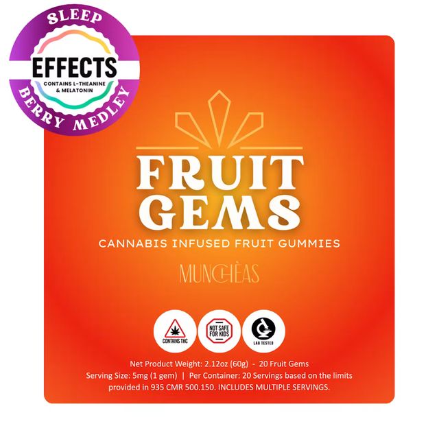 Fruit Gems - Berry Medley - Sleep Green Gold Group