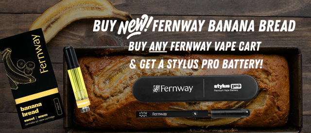 Cannabis Promo, Cannabis Sales, Cannabis Discounts, Cannabis on Sale, Buy A Fernway Vape Cart & Get A NEW Stylus Pro for a Penny!
