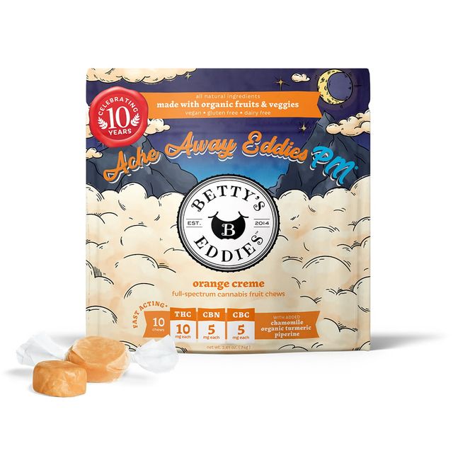 Ache Away PM Orange Crème 2:1:1 THC:CBN:CBC Betty'S Eddies